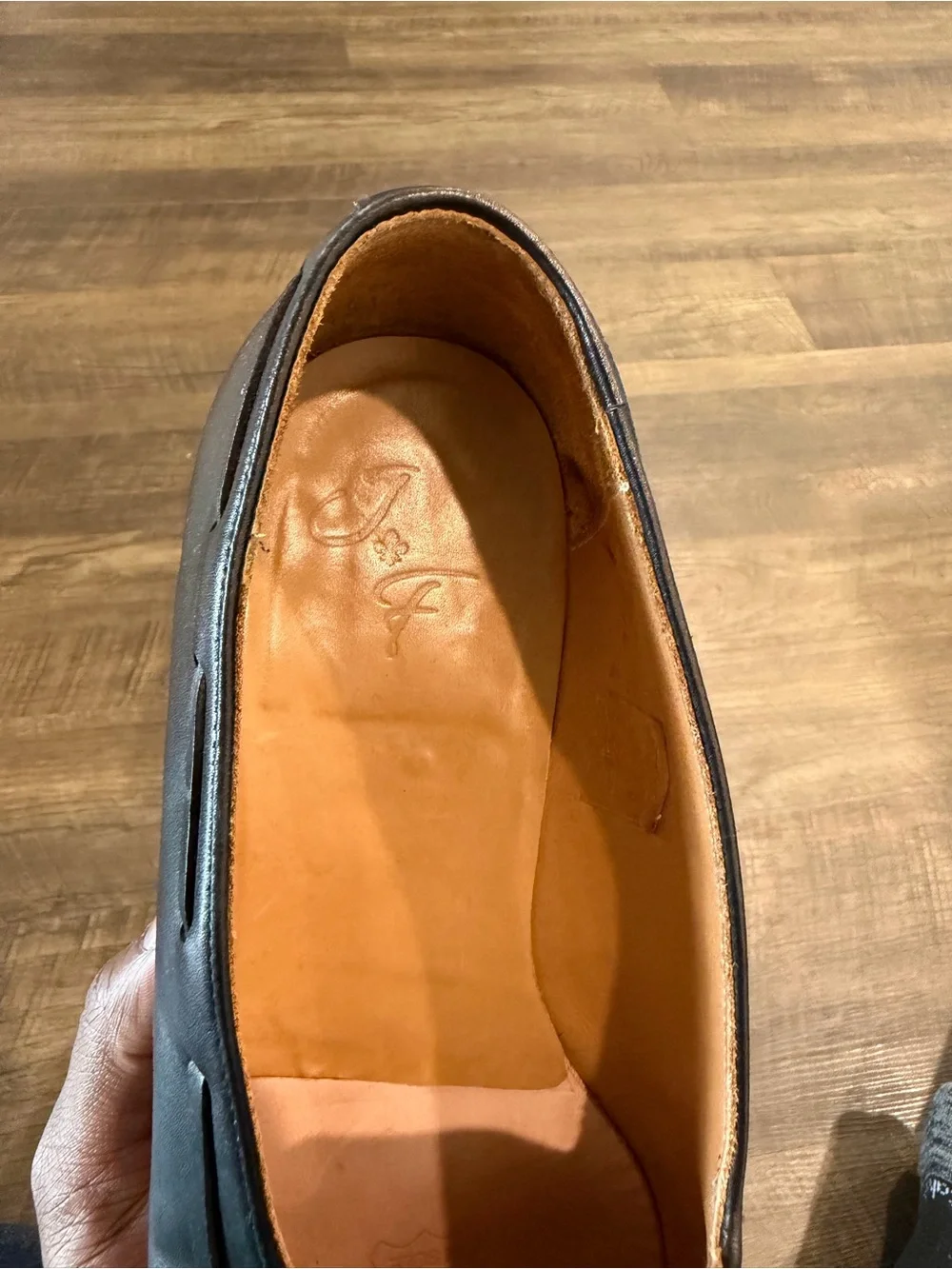 J. Fitzpatrick Black Tassel Loafers for Men